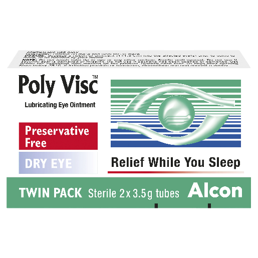 Poly Visc Lubricating Eye Ointment 2 x 3.5g