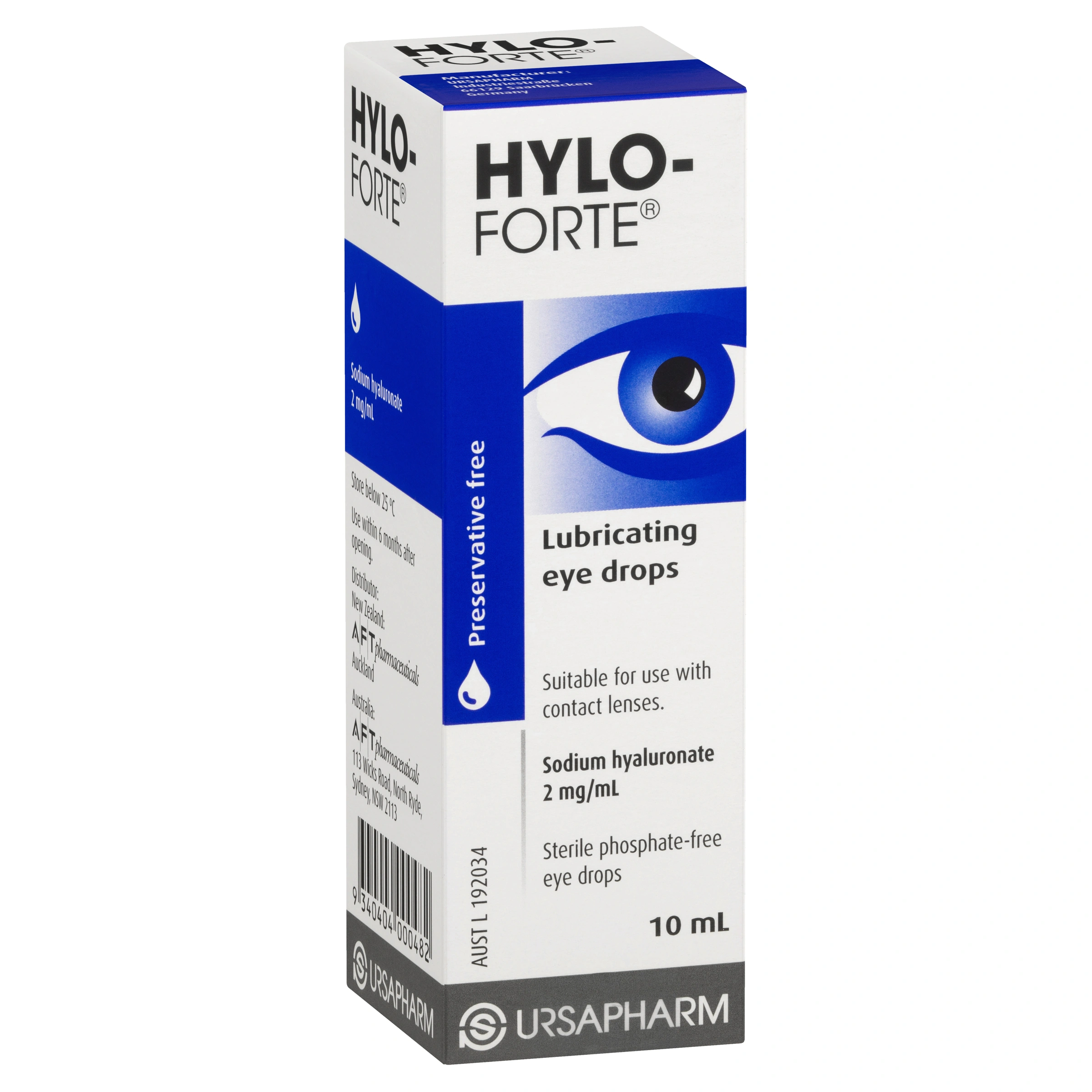 Hylo-Forte® Lubricating Eye Drops 10mL