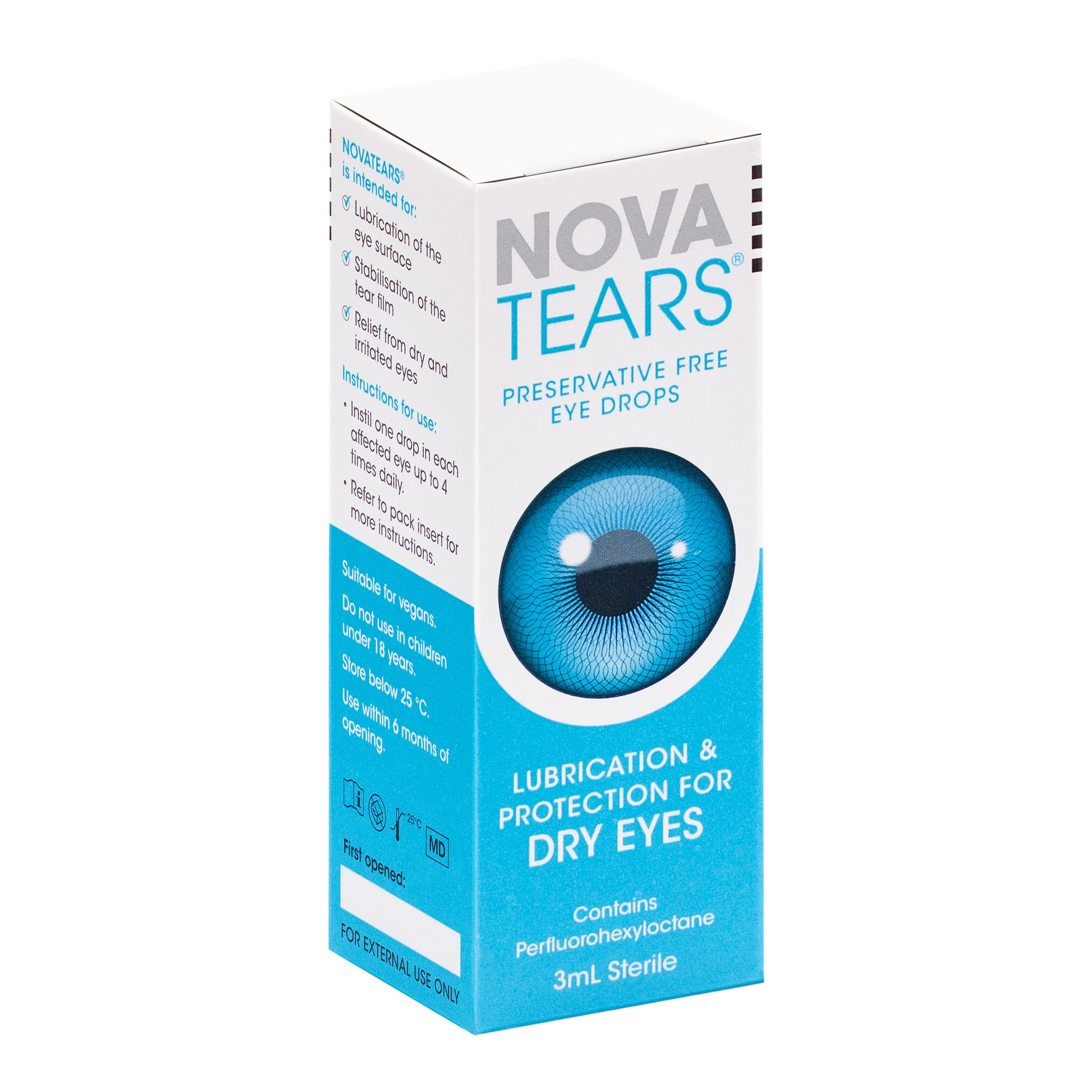 NovaTears® Lubricating Eye Drops 3mL