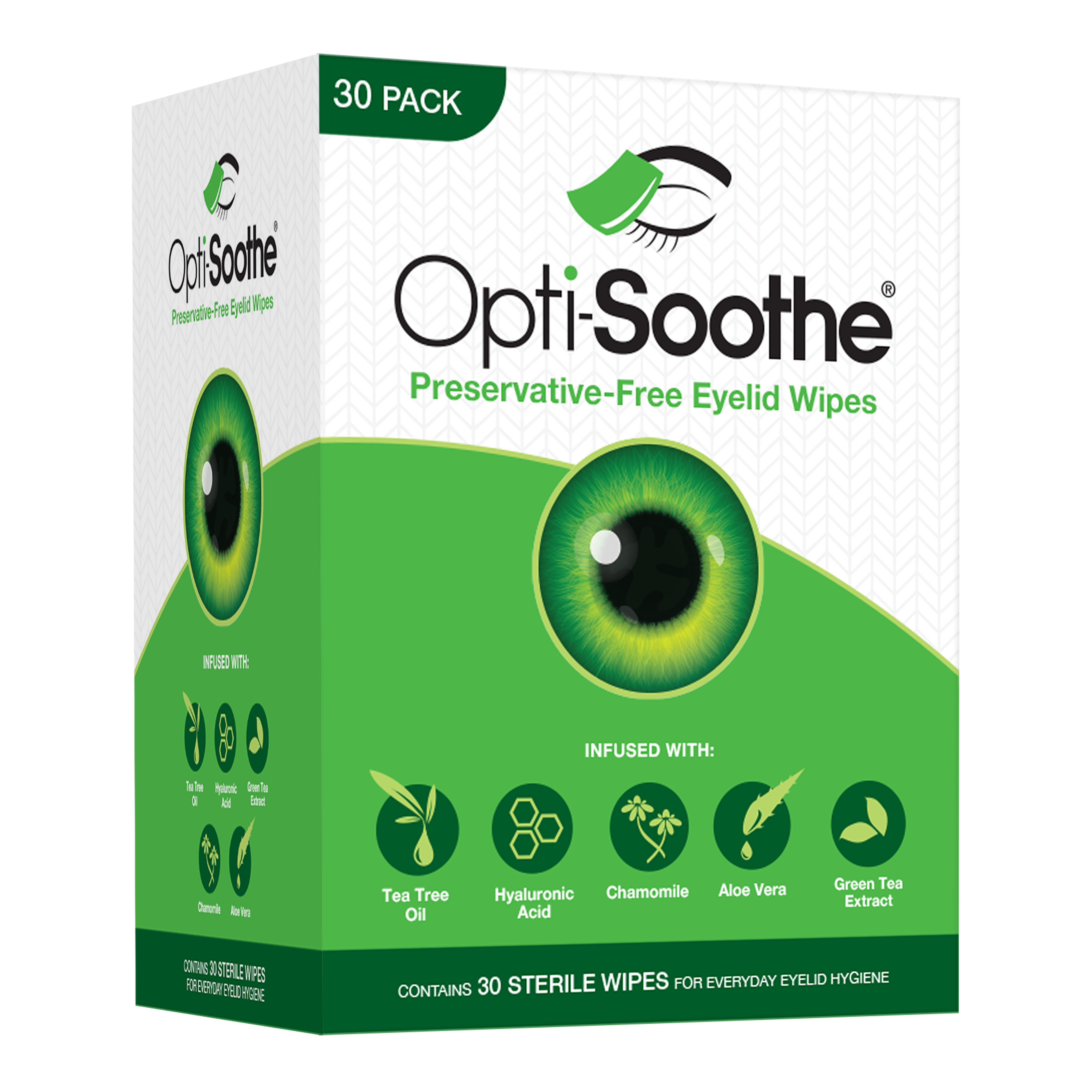 Opti-Soothe® Preservative-Free Eyelid Wipes