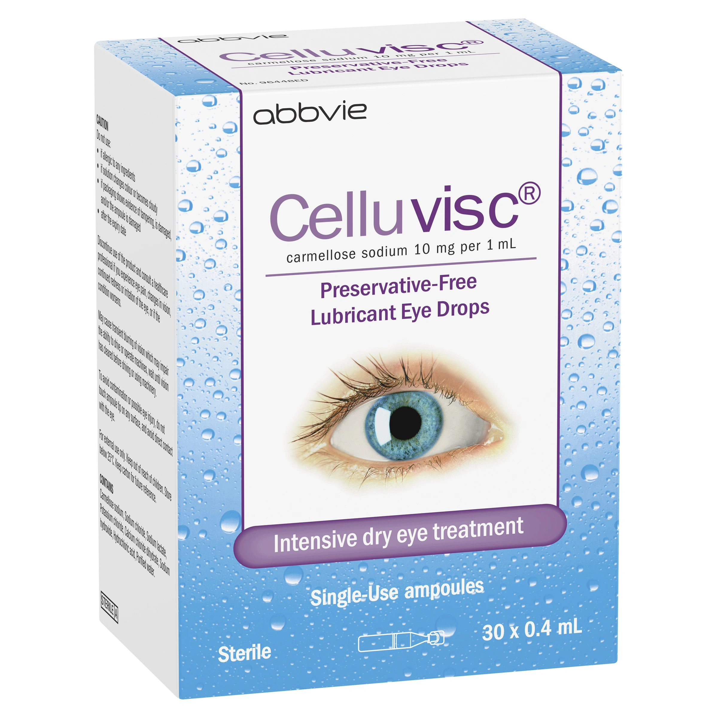 Celluvisc® Lubricant Eye Drops 30 x 0.4 mL