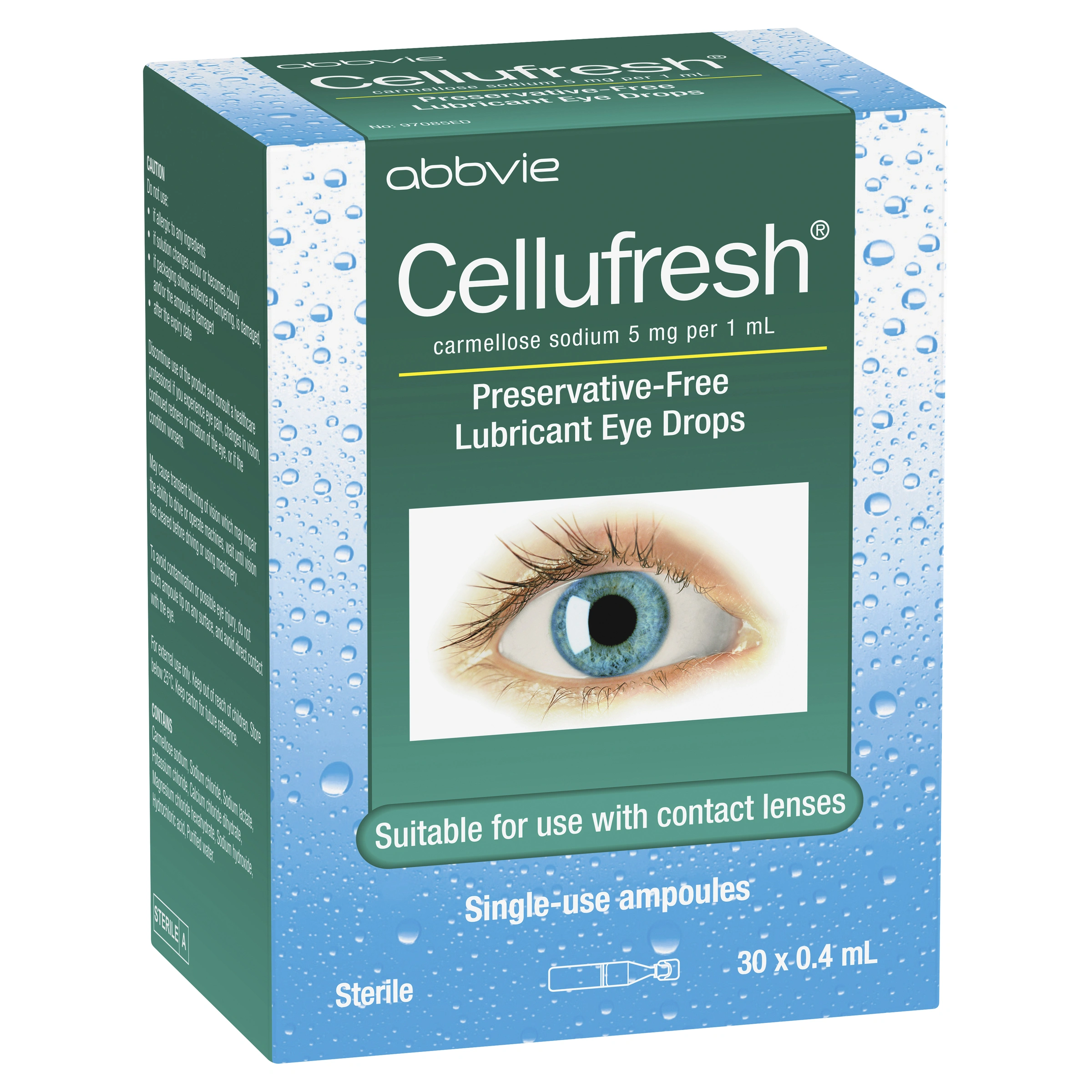 Cellufresh® Lubricant Eye Drops 30 x 0.4 mL
