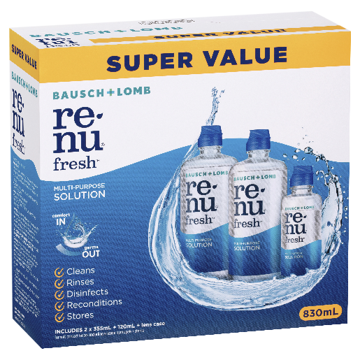 Renu Fresh Multi - Purpose Solution Super Value 830 mL
