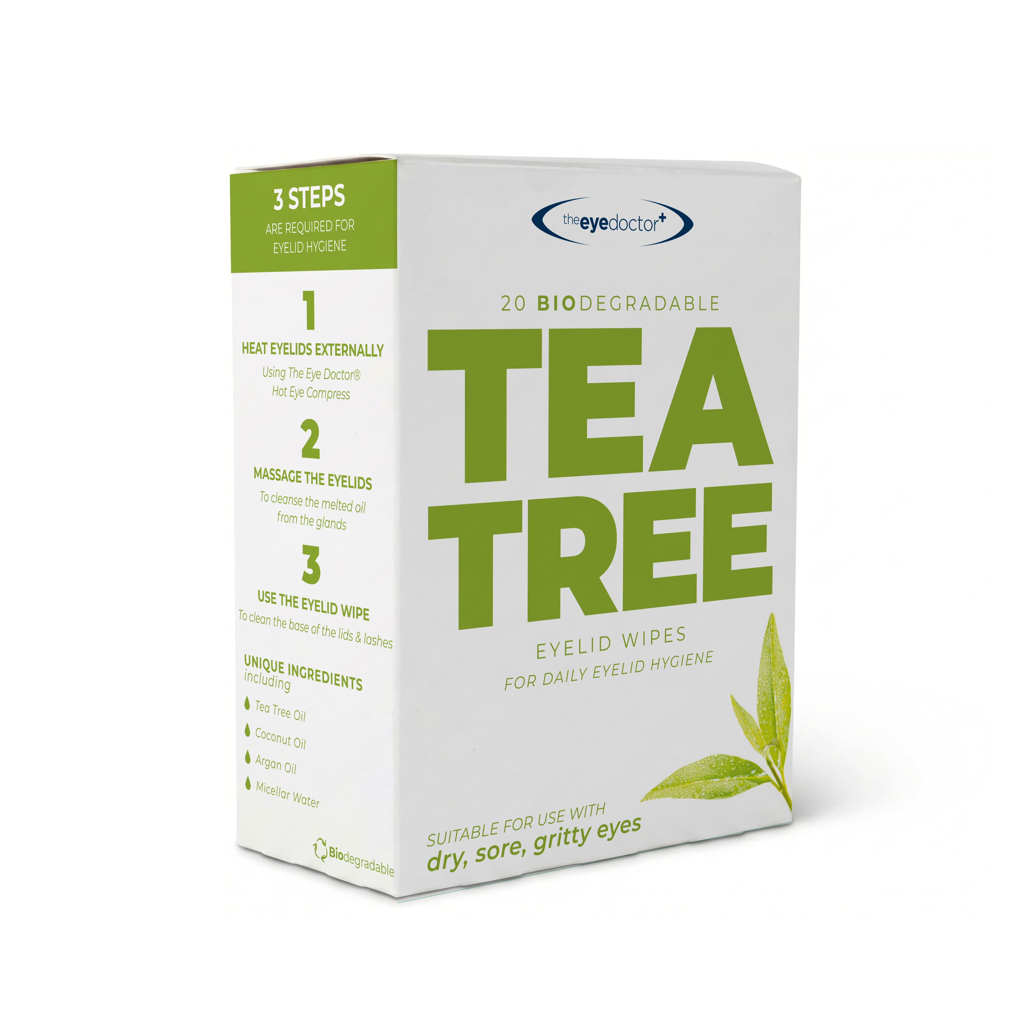 The Eye Doctor Tea Tree Oil Eyelid Wipes - 20pk