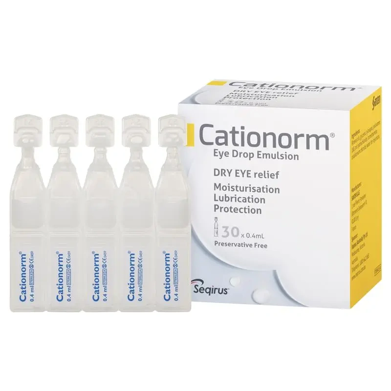 Cationorm Preservative Free Single Dose Ampoules (30 x 0.4mL)