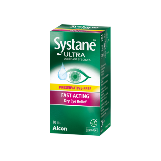 Systane Ultra Preservative-Free Lubricant Eye Drops 10mL
