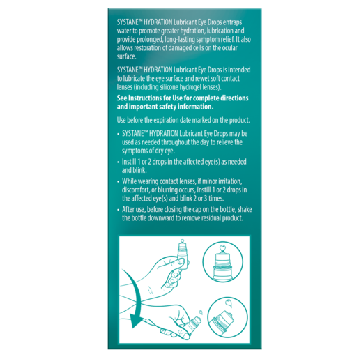 Systane Hydration Multi Dose Preservative-Free Lubricant Eye Drops10mL