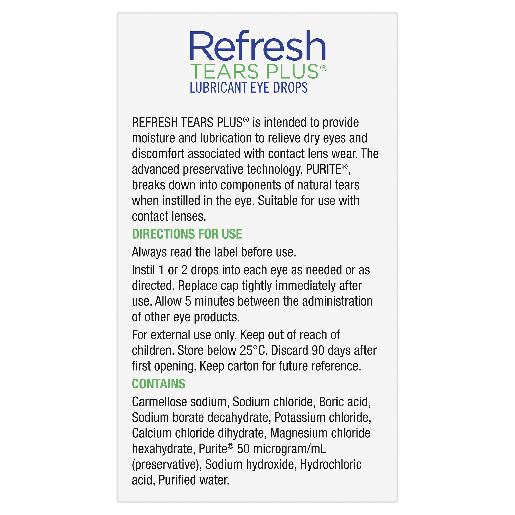 Refresh Tears Plus® Eye Drops 15 mL