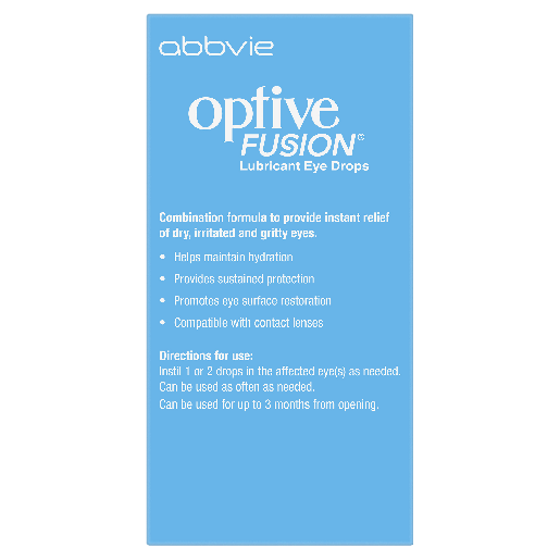 Optive Fusion® Lubricant Eye Drops 10 mL