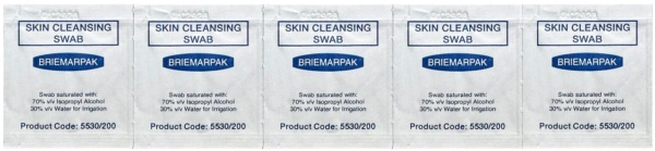 Mediswabs Skin Cleaning Swab 200pk 