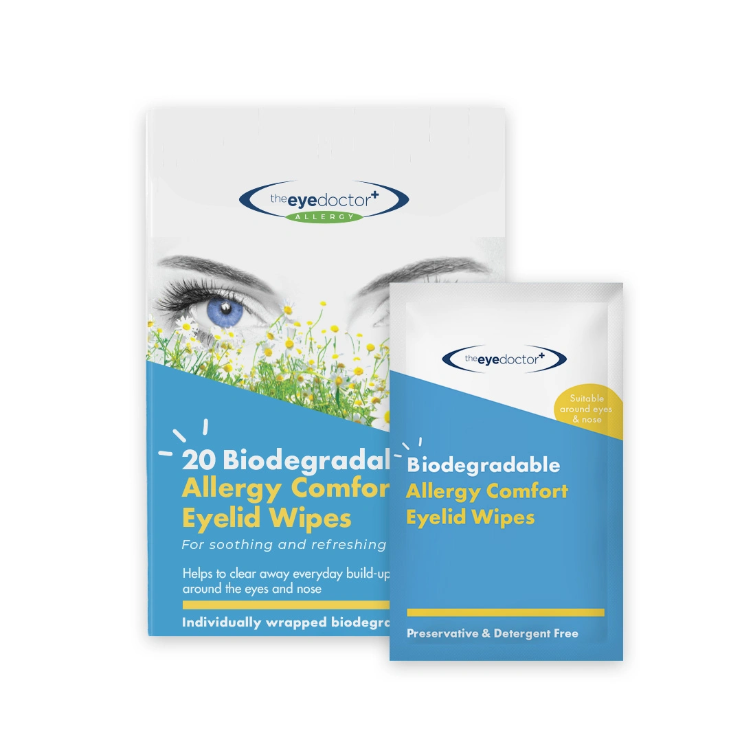 The Eye Doctor Biodegradable Hay Fever Relief Eyelid Wipes - 20pk
