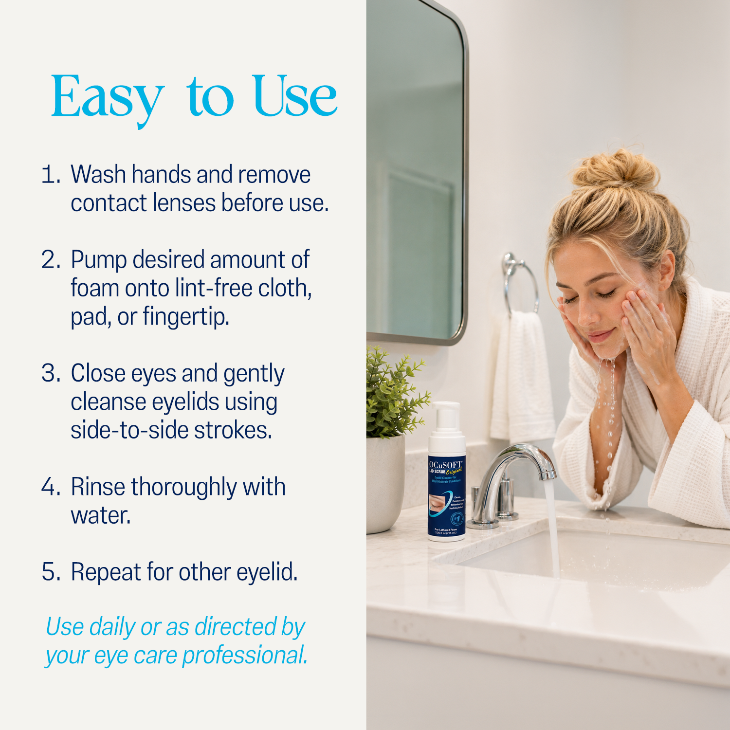 OCuSOFT Lid Scrub Original Foaming Eyelid Cleanser - 50mL