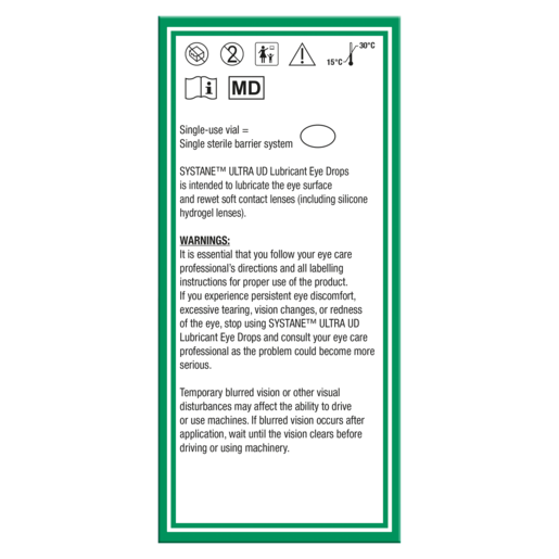 Systane UD Lubricant Eye Drops 28 x 0.8 mL
