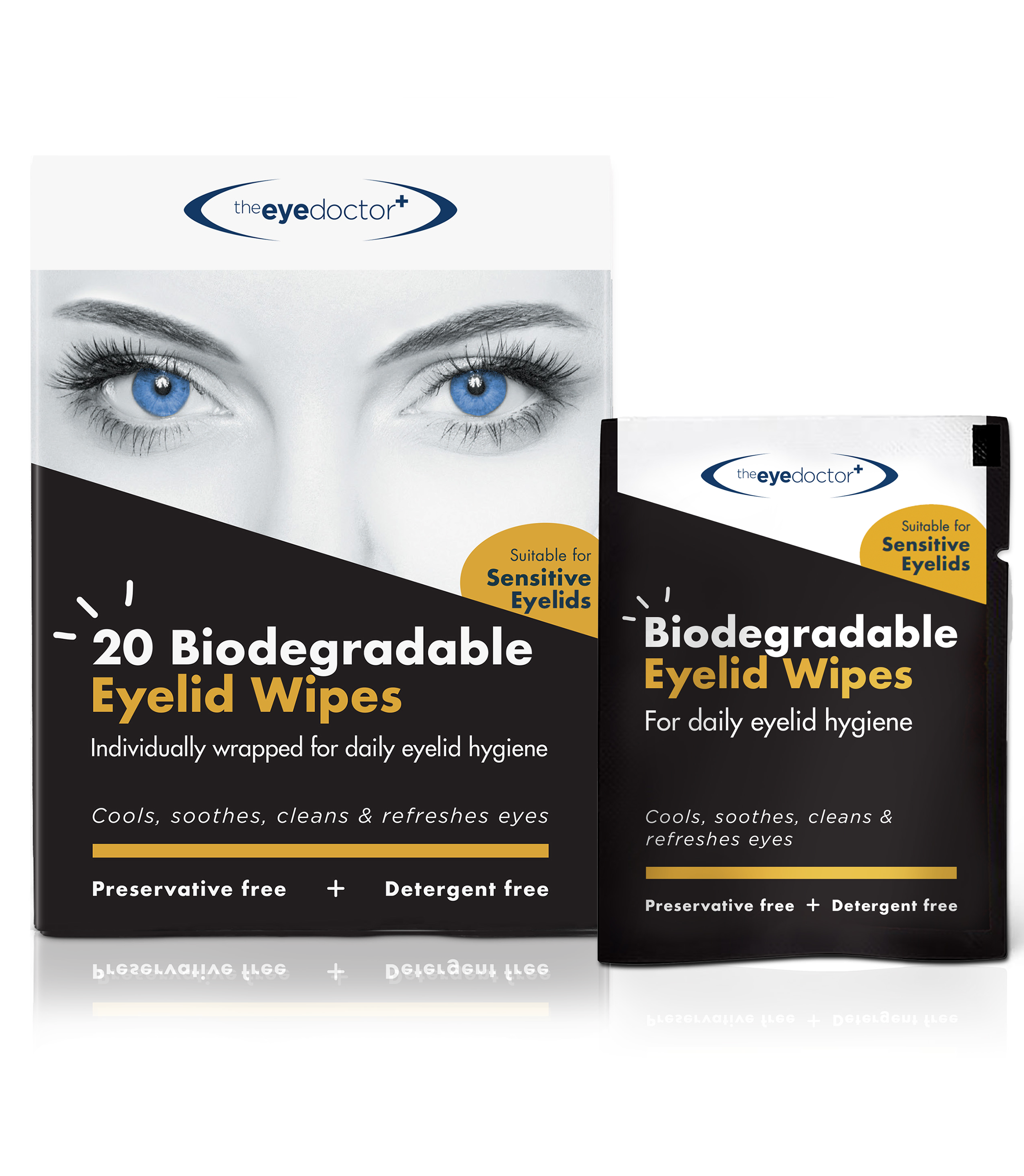 The Eye Doctor Biodegradable Lid Wipes- 20pk