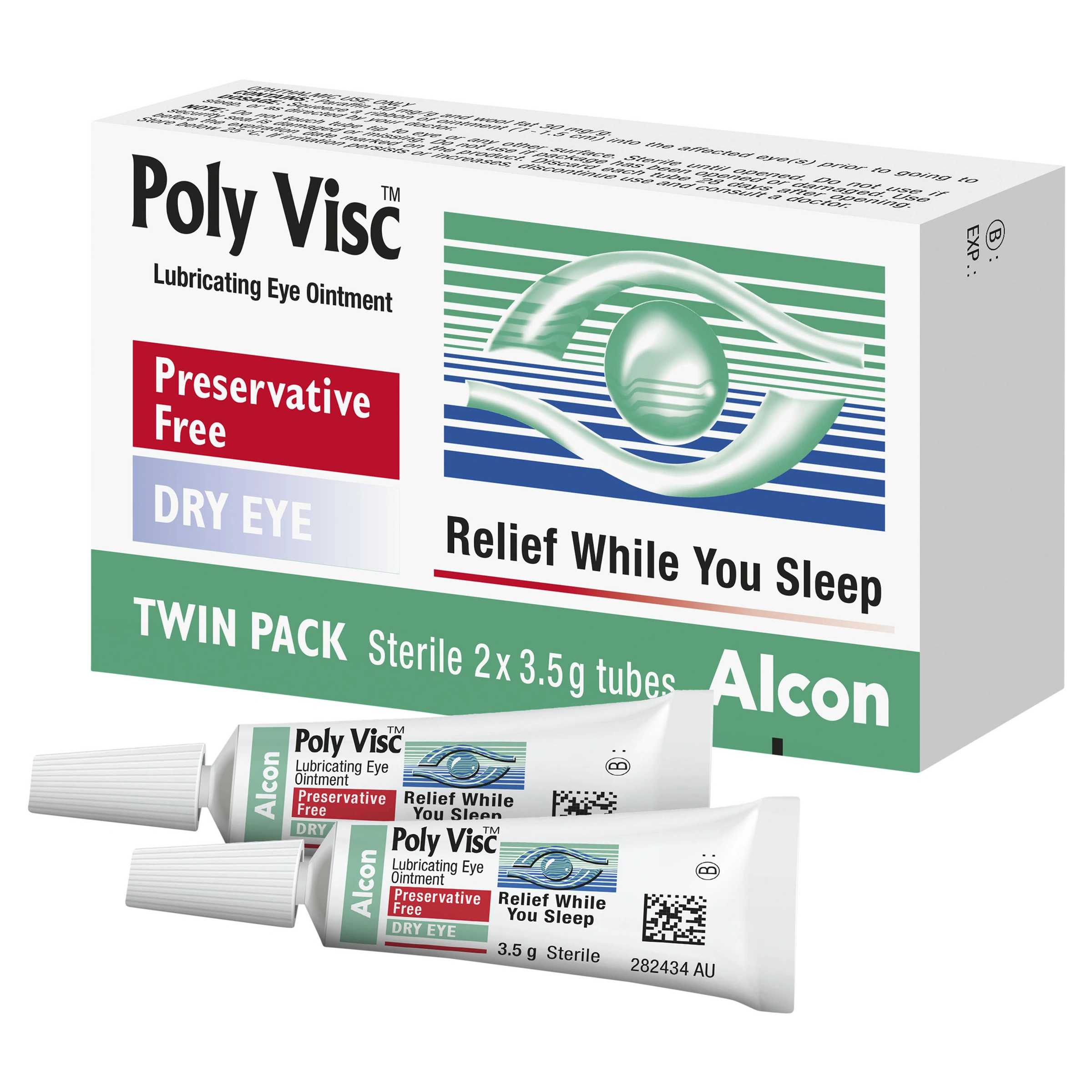 Poly Visc Lubricating Eye Ointment 2 x 3.5g