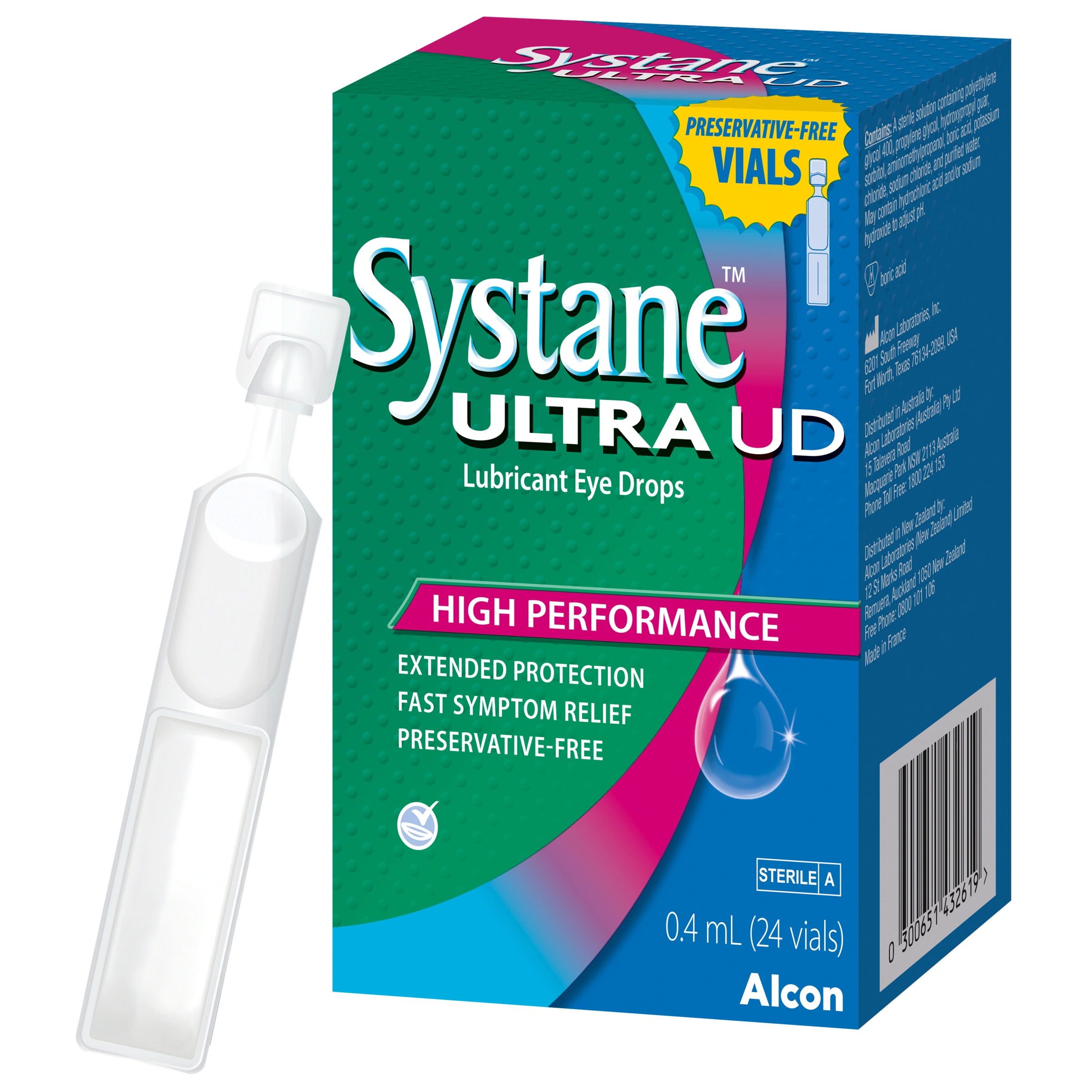 Systane Ultra UD Preservative-Free Lubricant Eye Drops 24 x 0.4mL