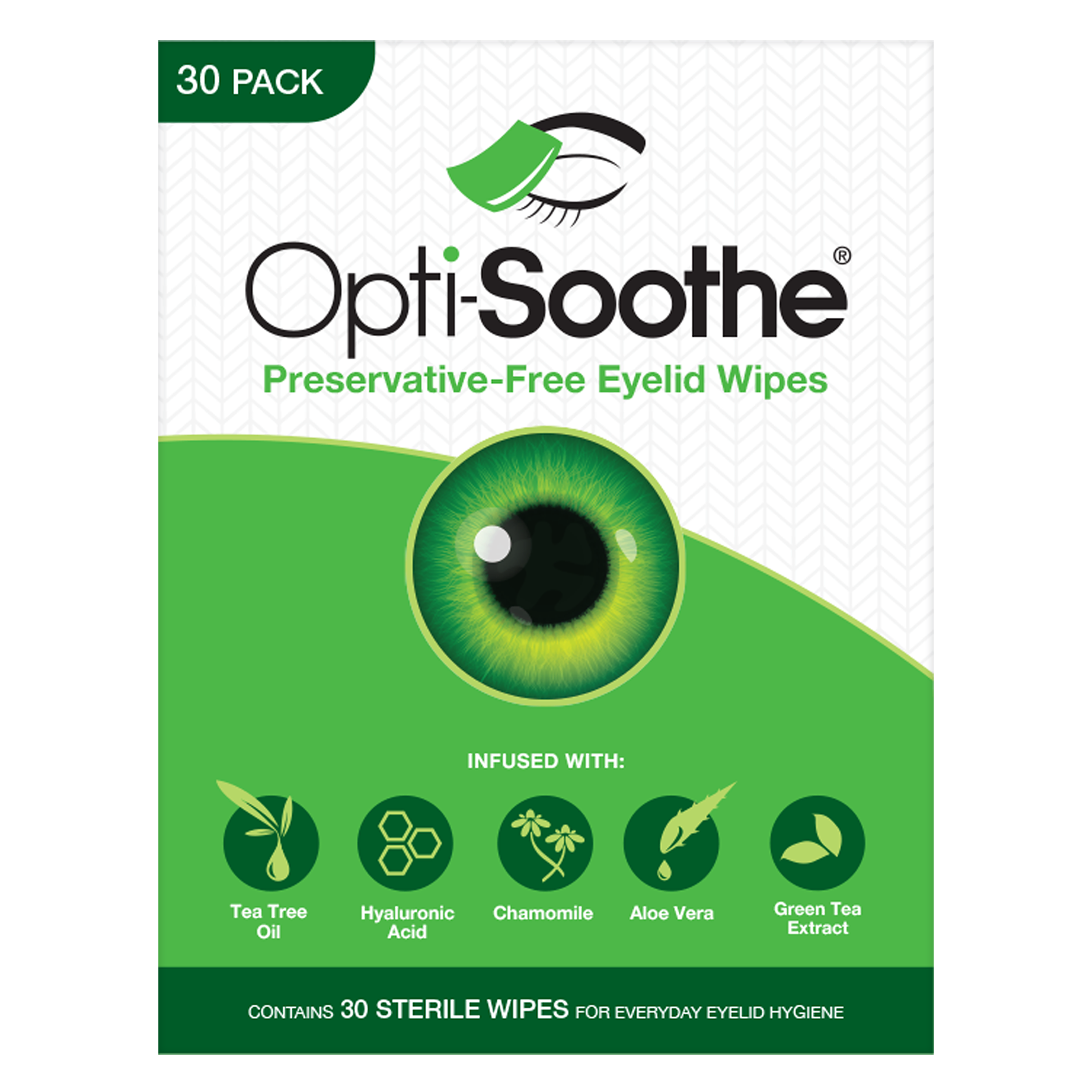 Opti-Soothe® Preservative-Free Eyelid Wipes