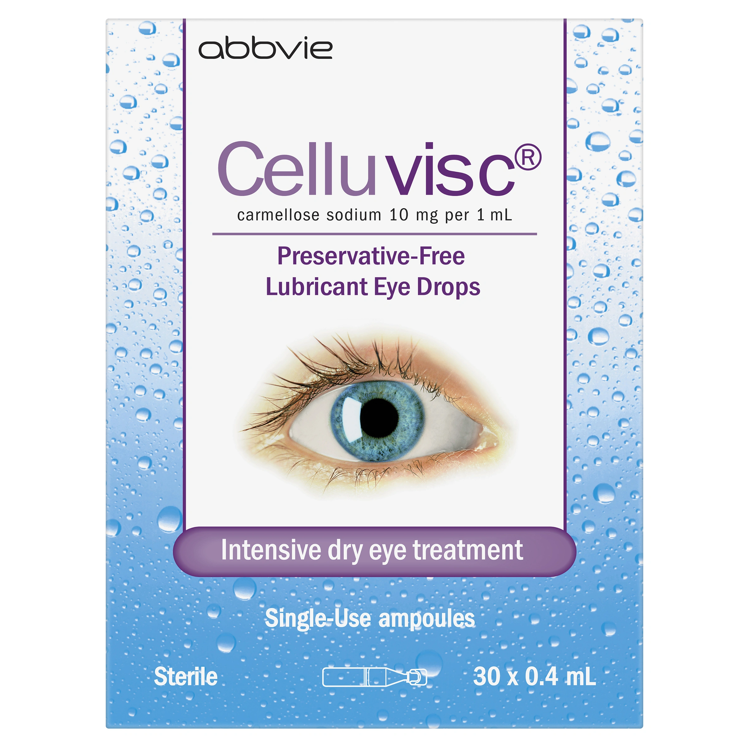 Celluvisc® Lubricant Eye Drops 30 x 0.4 mL