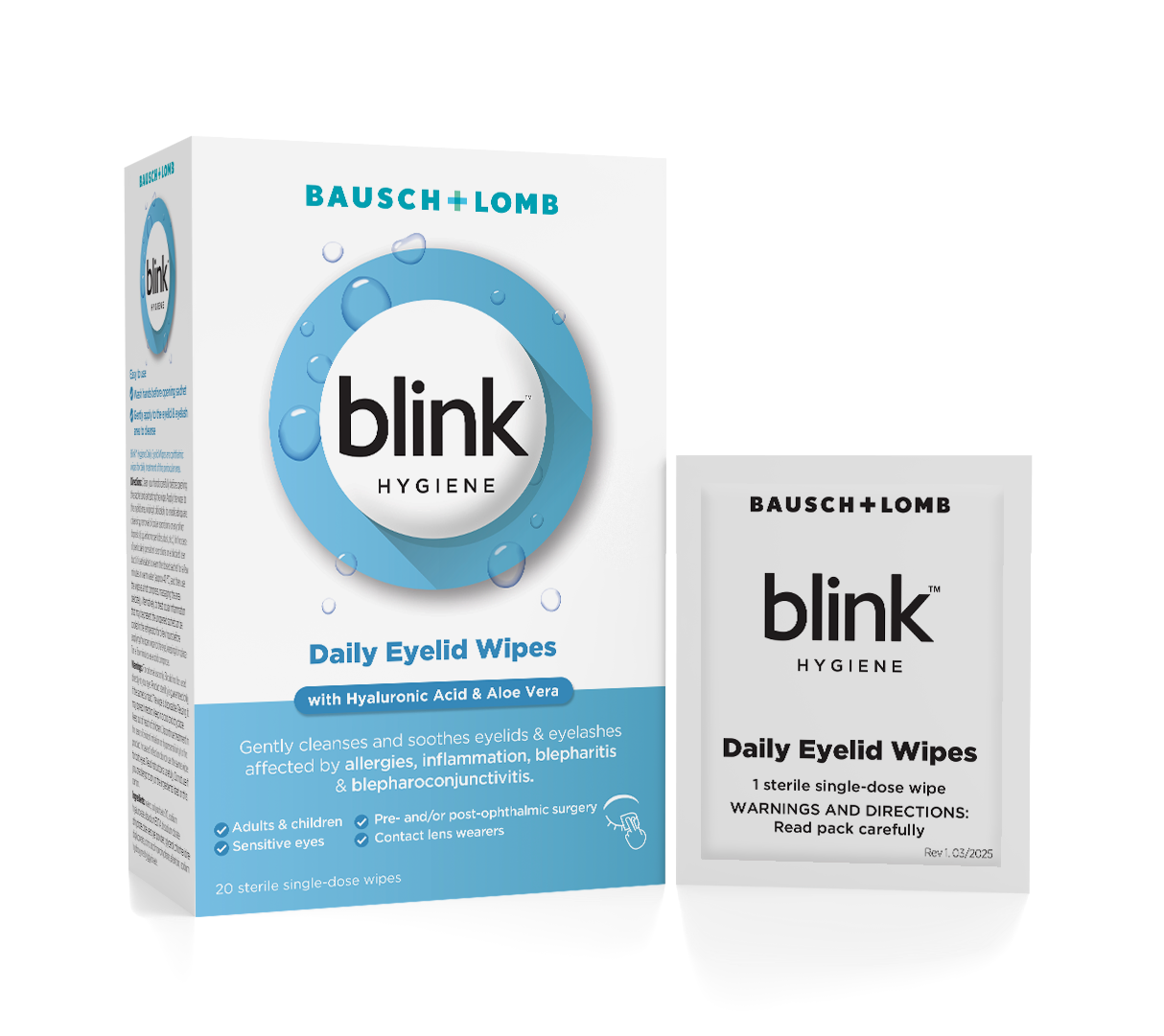 Blink Hygiene Daily Eyelid Wipes