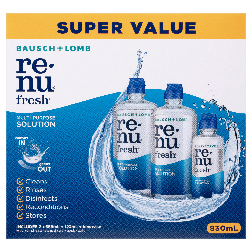 Renu Fresh Multi - Purpose Solution Super Value 830 mL