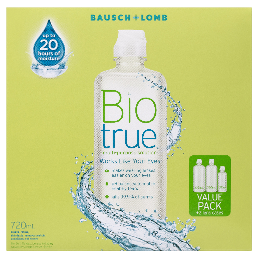 Biotrue Multi-Purpose Solution Value Pack 720 mL 