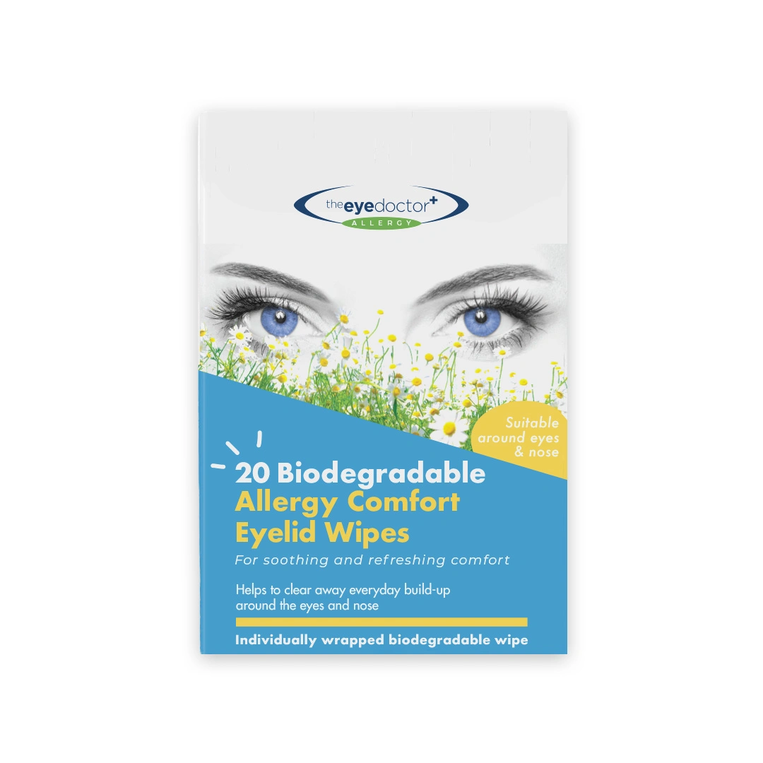 The Eye Doctor Biodegradable Hay Fever Relief Eyelid Wipes - 20pk