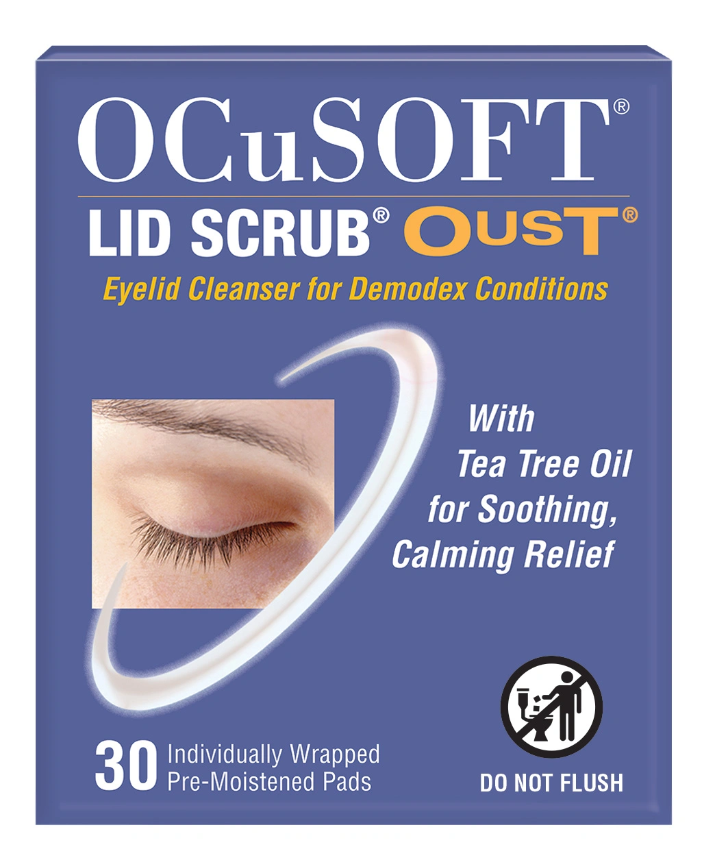 OCuSOFT Oust Demodex Cleanser Pre-Moistened Pads 30Ct