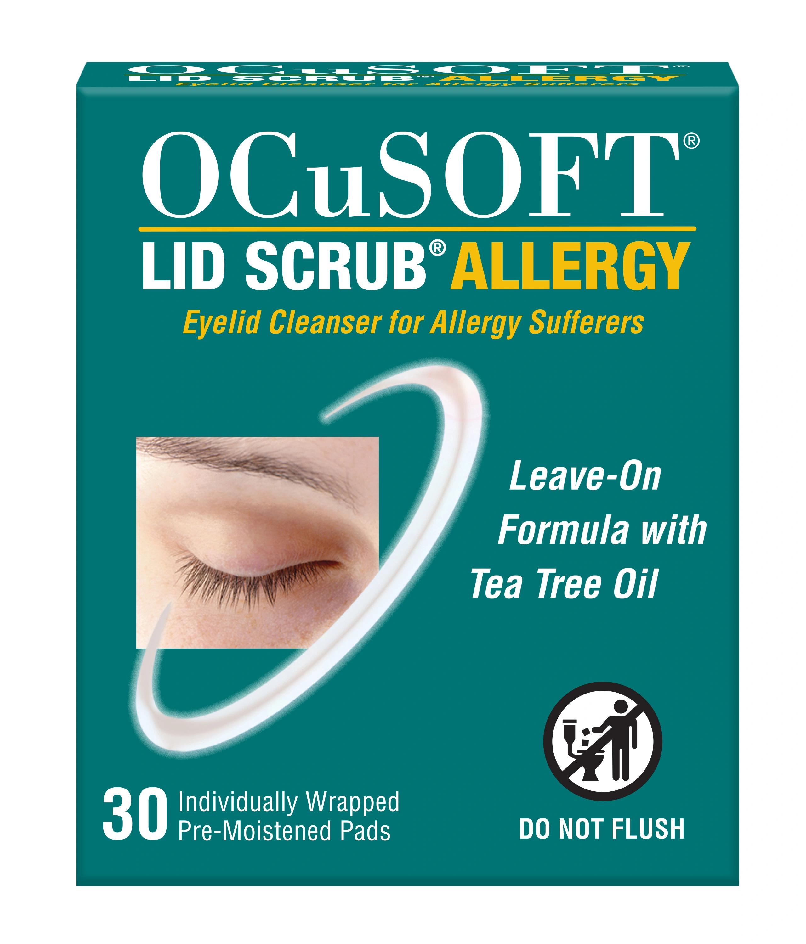 OCuSOFT Lid Scrub Allergy Eyelid Cleanser - 30pk