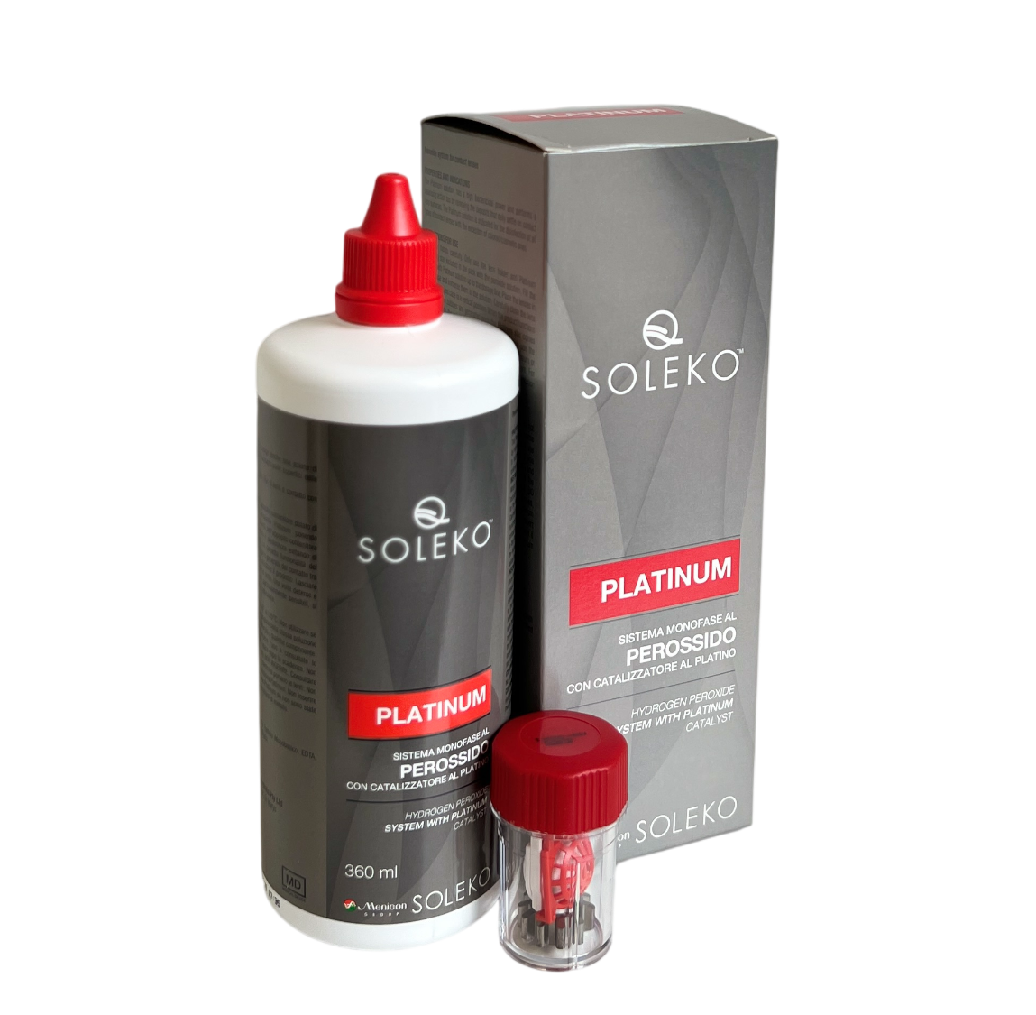 Menicon Soleko Platinum Hydrogen Peroxide Solution 360mL