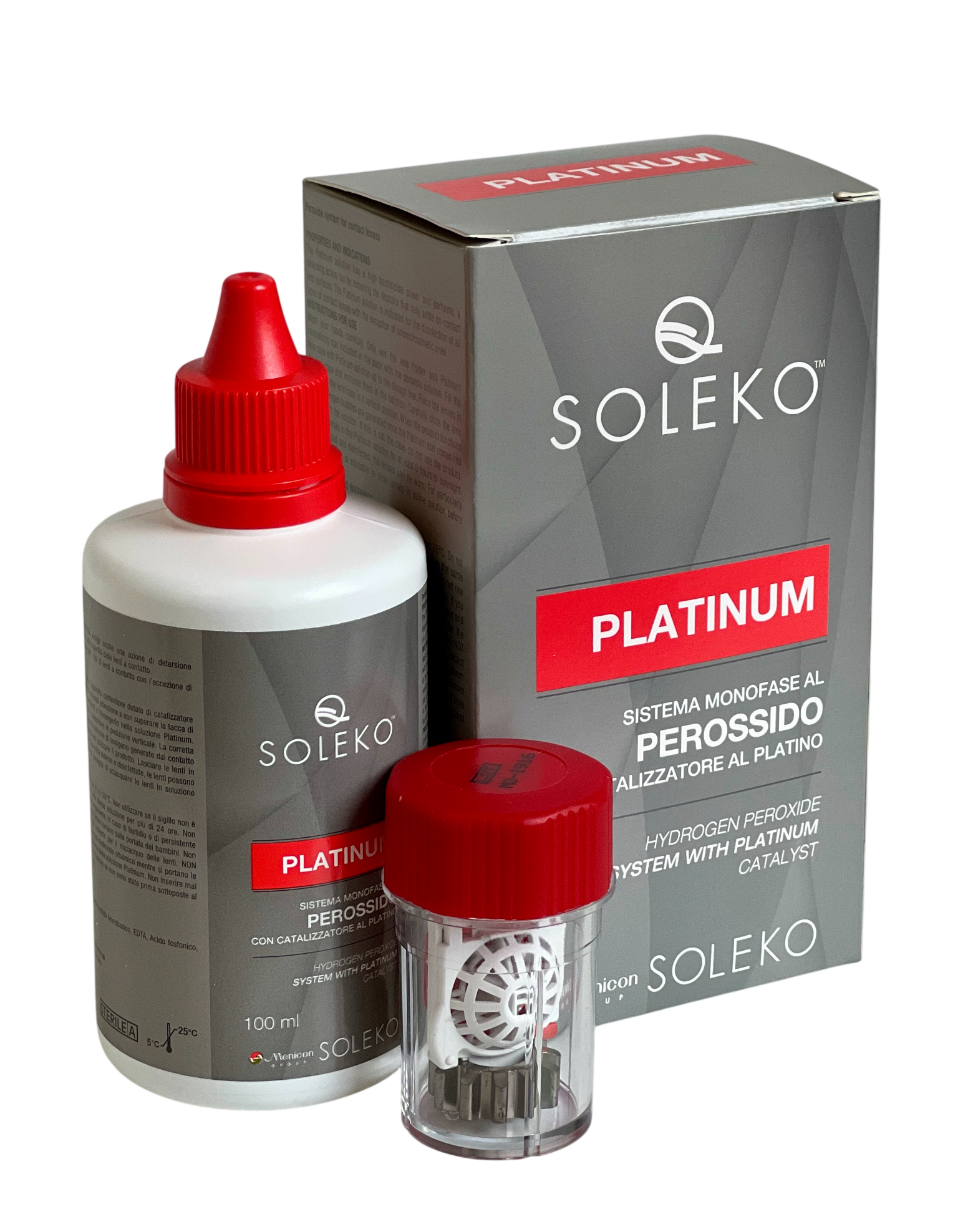 Menicon Soleko Platinum Hydrogen Peroxide Solution 100mL