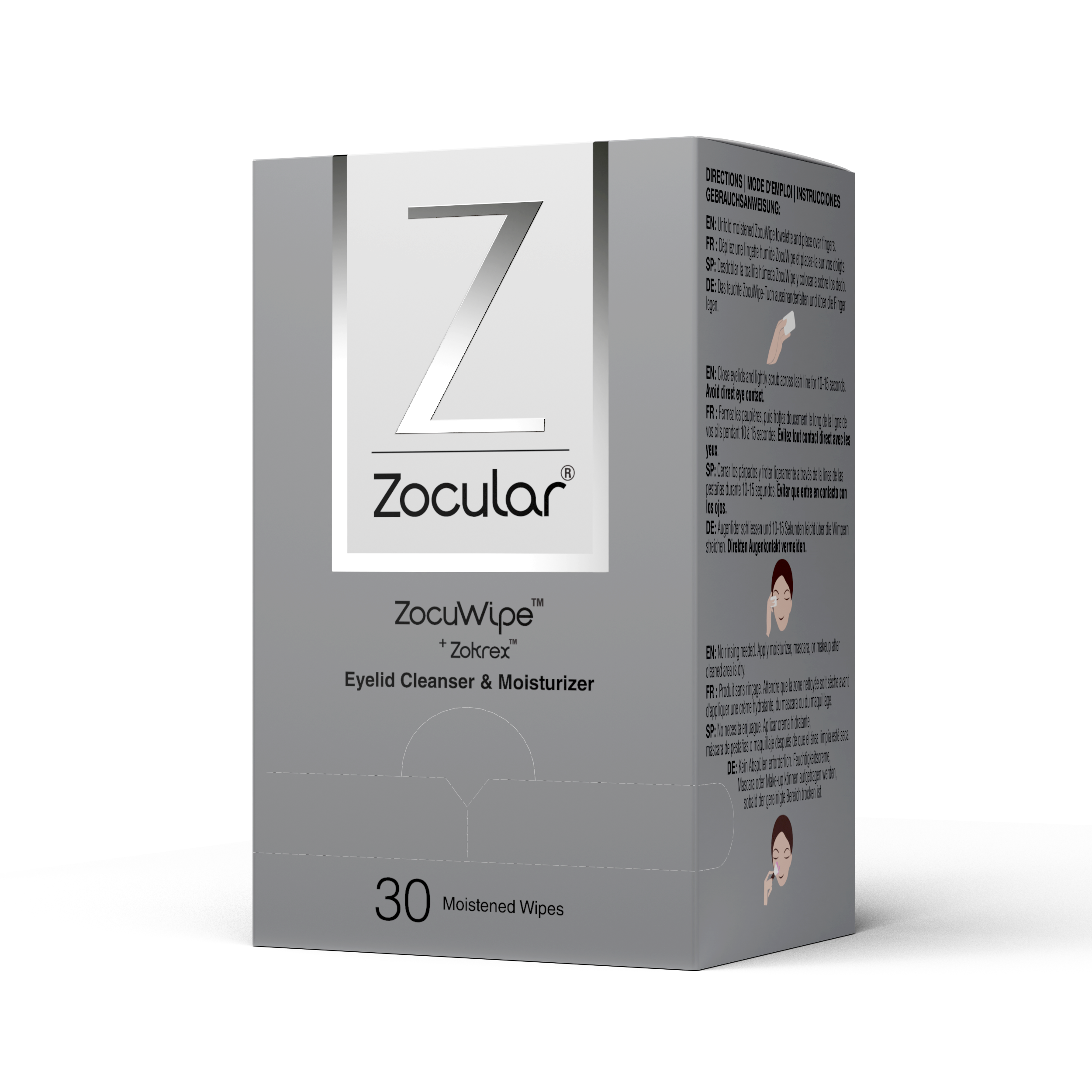 Zocular Eyelid Wipes (30PK)