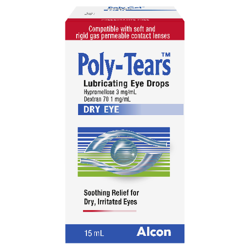 Poly Tears Lubricating Eye Drops 15ML