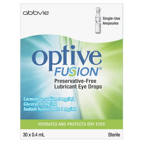 Optive Fusion® Preservative-Free Lubricant Eye Drops 30 x 0.4 mL