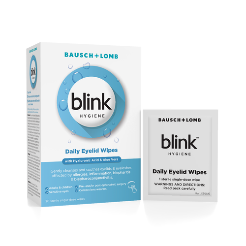 Blink Hygiene Daily Eyelid Wipes