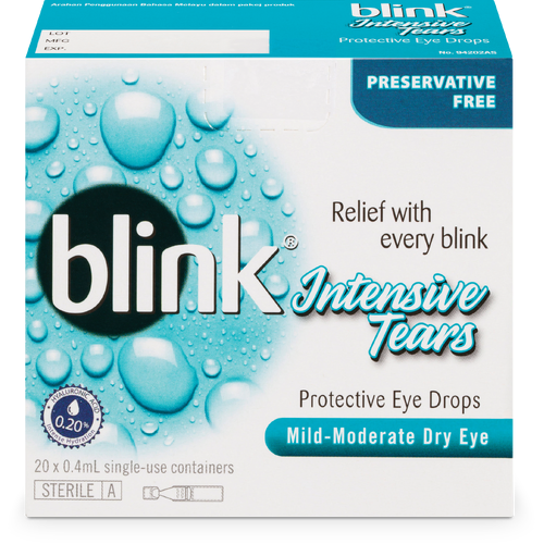 Blink Intensive Tears Preservative Free 0.4ml x 20 Vials