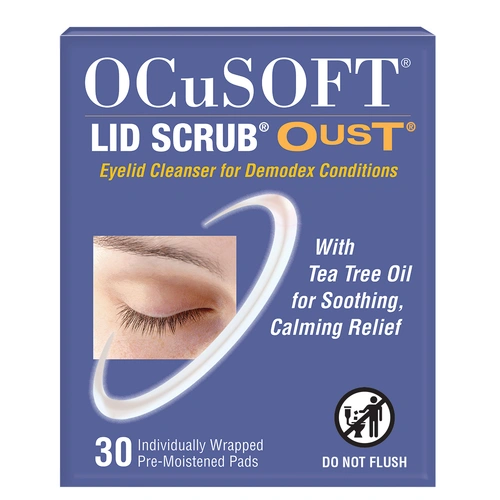 OCuSOFT Oust Demodex Cleanser Pre-Moistened Pads 30Ct