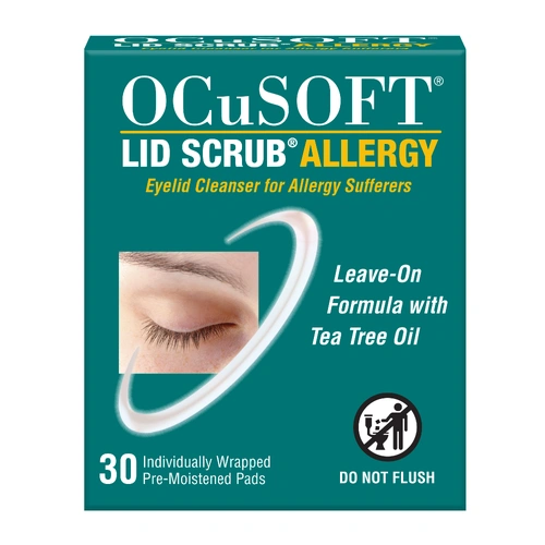 OCuSOFT Lid Scrub Allergy Eyelid Cleanser - 30pk