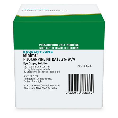 Pilocarpine Nitrate 2% Minims 