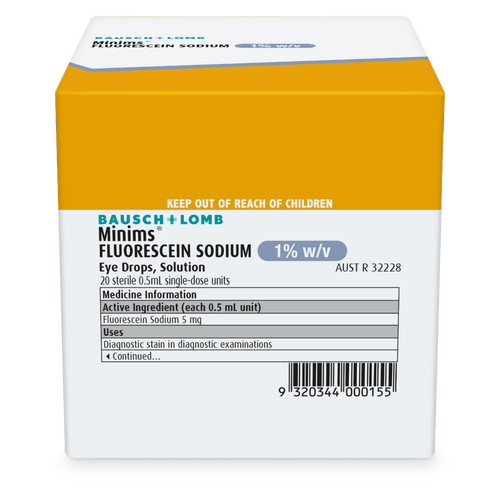 Fluorescein Sodium 1.0% Minims