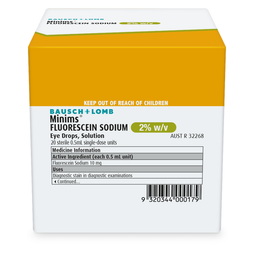 Fluorescein Sodium 2.0% Minims